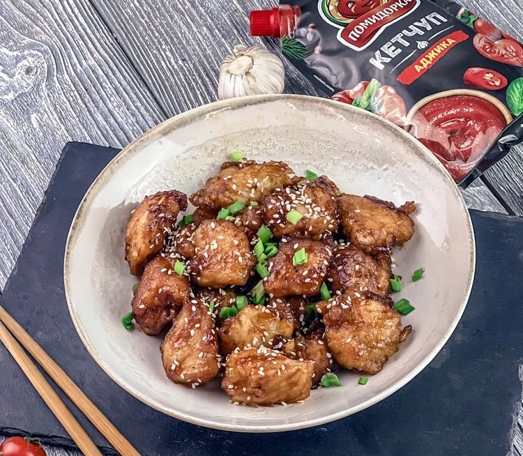 Медово-чесночная хрустящая курочка